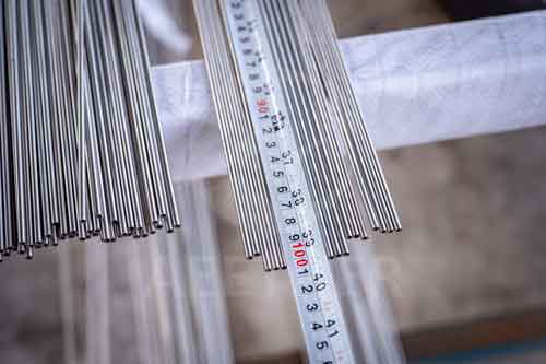 Incoloy DS capillary tube length inspection