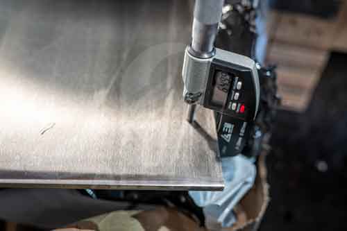Hastelloy C-276 plate thickness inspection