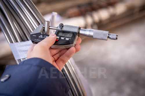 Incoloy 330 coil tube diameter inspection