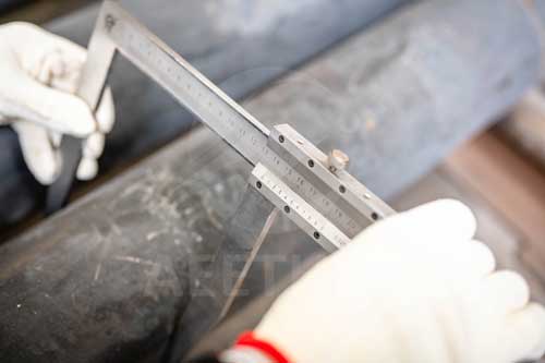 Inconel X-750 round bar diameter inspection